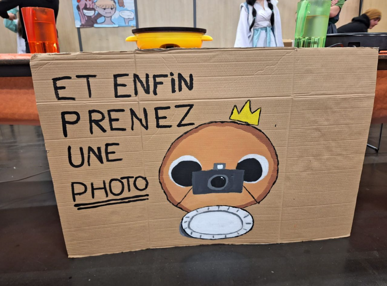 Pancarte explicatif du stand Crepart